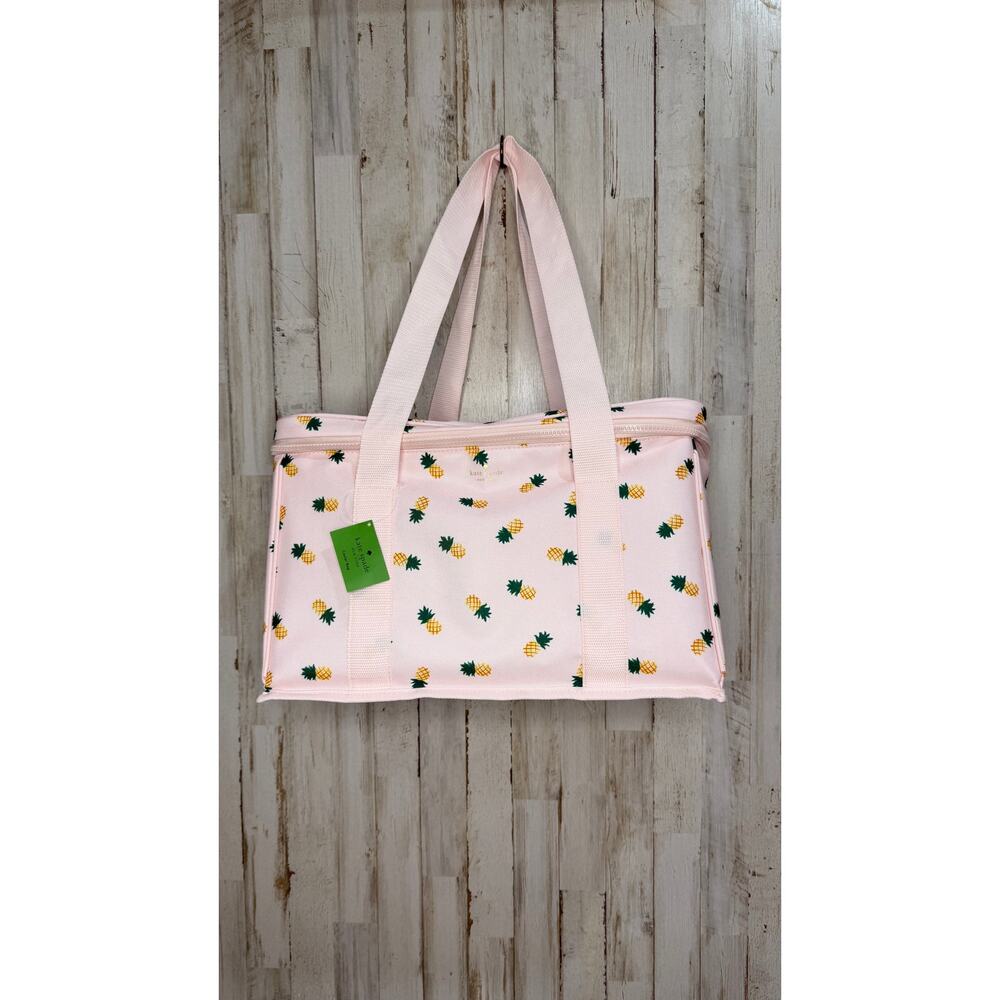 NWT Kate Spade NY Pink Pineapple Print Insulated‎ Cooler Bag